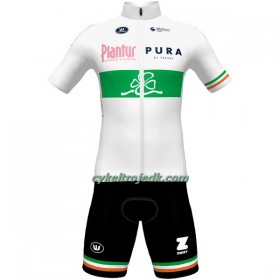 Cykeltøj + Cykelshorts 2022 Plantur Pura Irsk Mesterskab Hvid Grøn